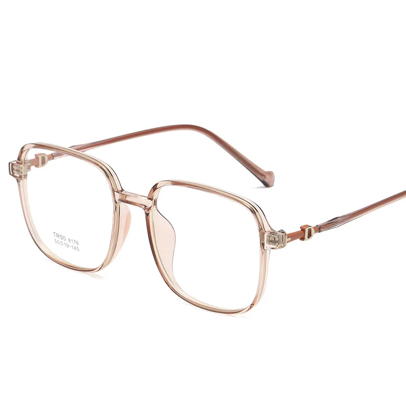 

New Style Square Frame Myopia Glasses Women Simple Generous Myopic Eyeglasses Men Preppy Style Students Shortsighted Eyewear