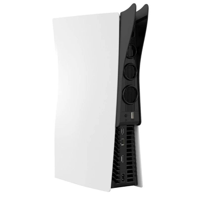 Вентилятор охлаждения 2 в 1 с держателем для гарнитуры совместим дисками Play station 5