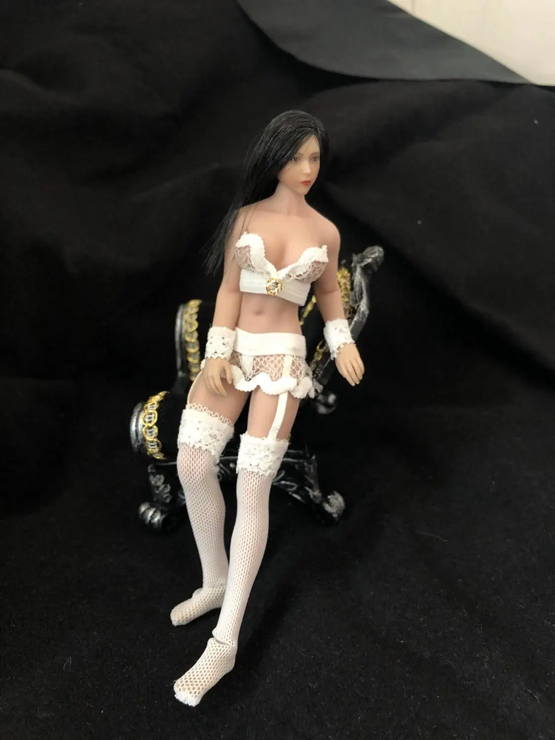 

1/12 нижнее белье, корсет и чулки, модель одежды для 6 ''PH JO, Женская экшн-фигурка, игрушки для тела