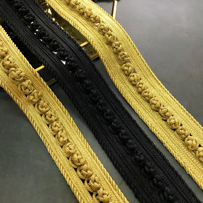 

1 ярд золотой проволоки в форме трапеции, кнопки, военная форма, платья, Одежда для танцев, декоративные пряжки