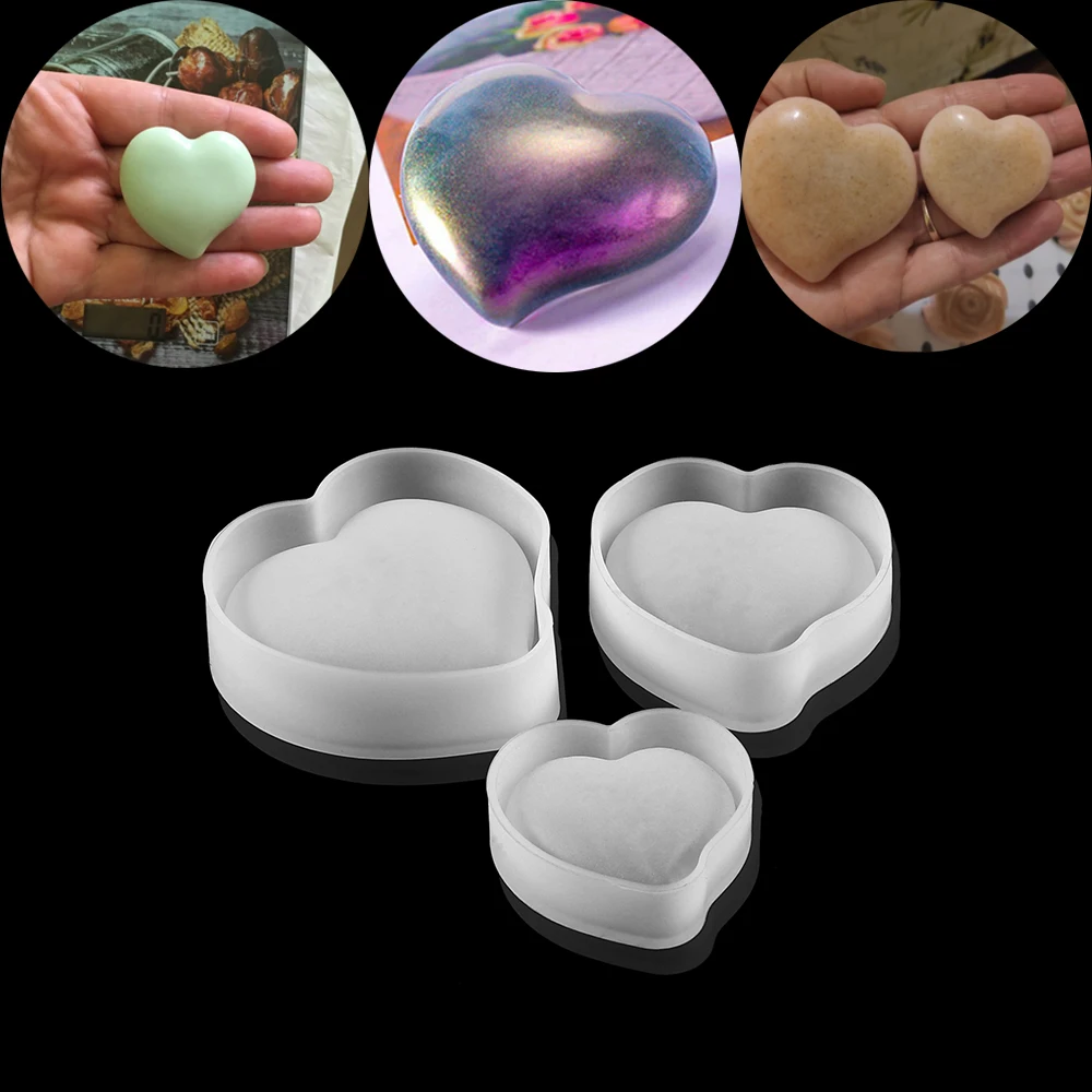 

Heart Shape 3D Cake Jewelry Mould Love Pattern Silicone Mold For DIY Handmade Jewelry Making Findings Silicone Mold Accessories