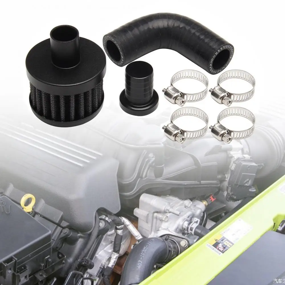 

Crankcase vent filter kit modified aluminum black ventilation pipe replacement kit for Dodge 2007.5-2017 6.7 Cummins diesel engi