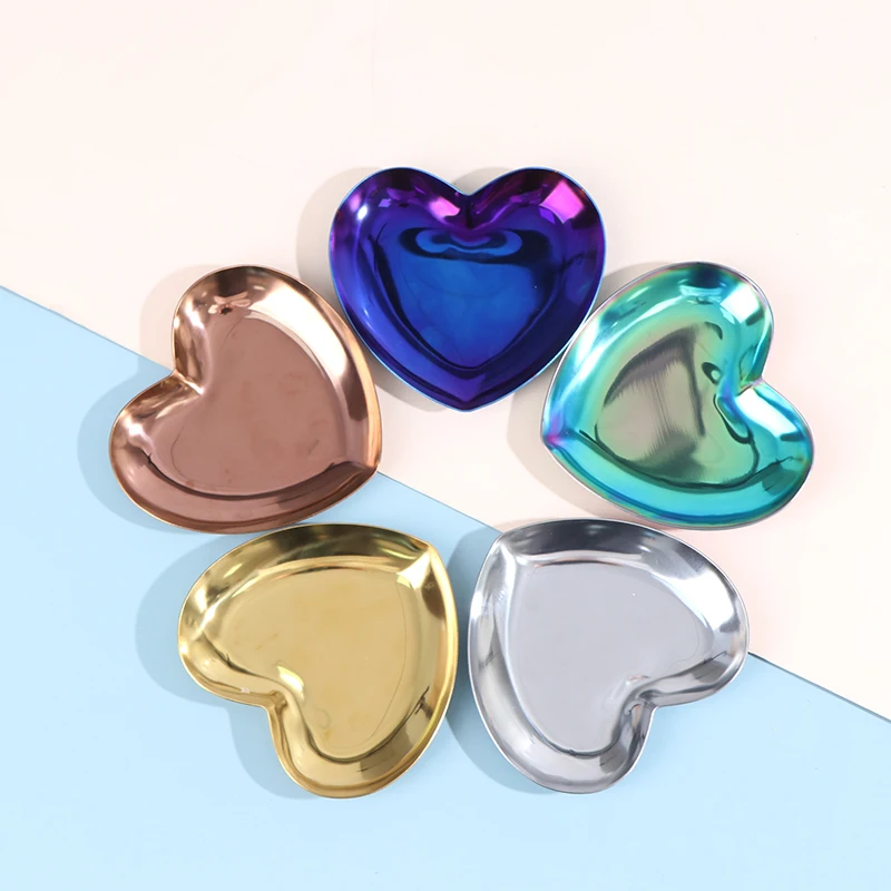 

Heart-shaped Jewelry Box Display Tray Necklace Ring Showcase Storage Case