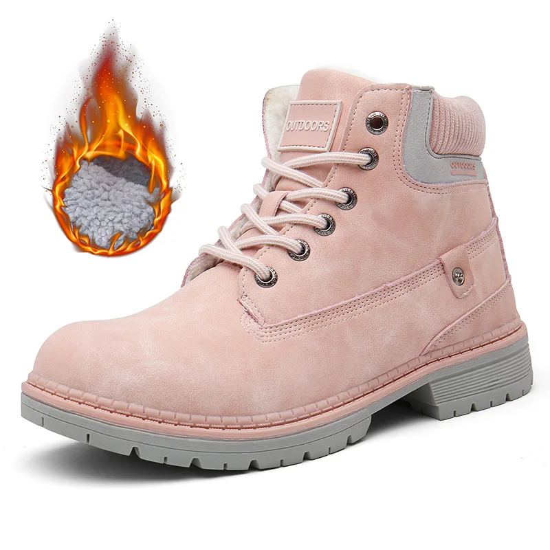 

Waterproof Winter Men Boots with Warm Snow Men Boots Men Work Breathable Male Casual Shoes Sneakers Boots plus size