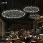 Современная плавающая Подвесная лампа в виде облака для отеля, ресторана, светильник освещение для бара, дизайнерский подвесной светильник ильник, светодиодное освещение
