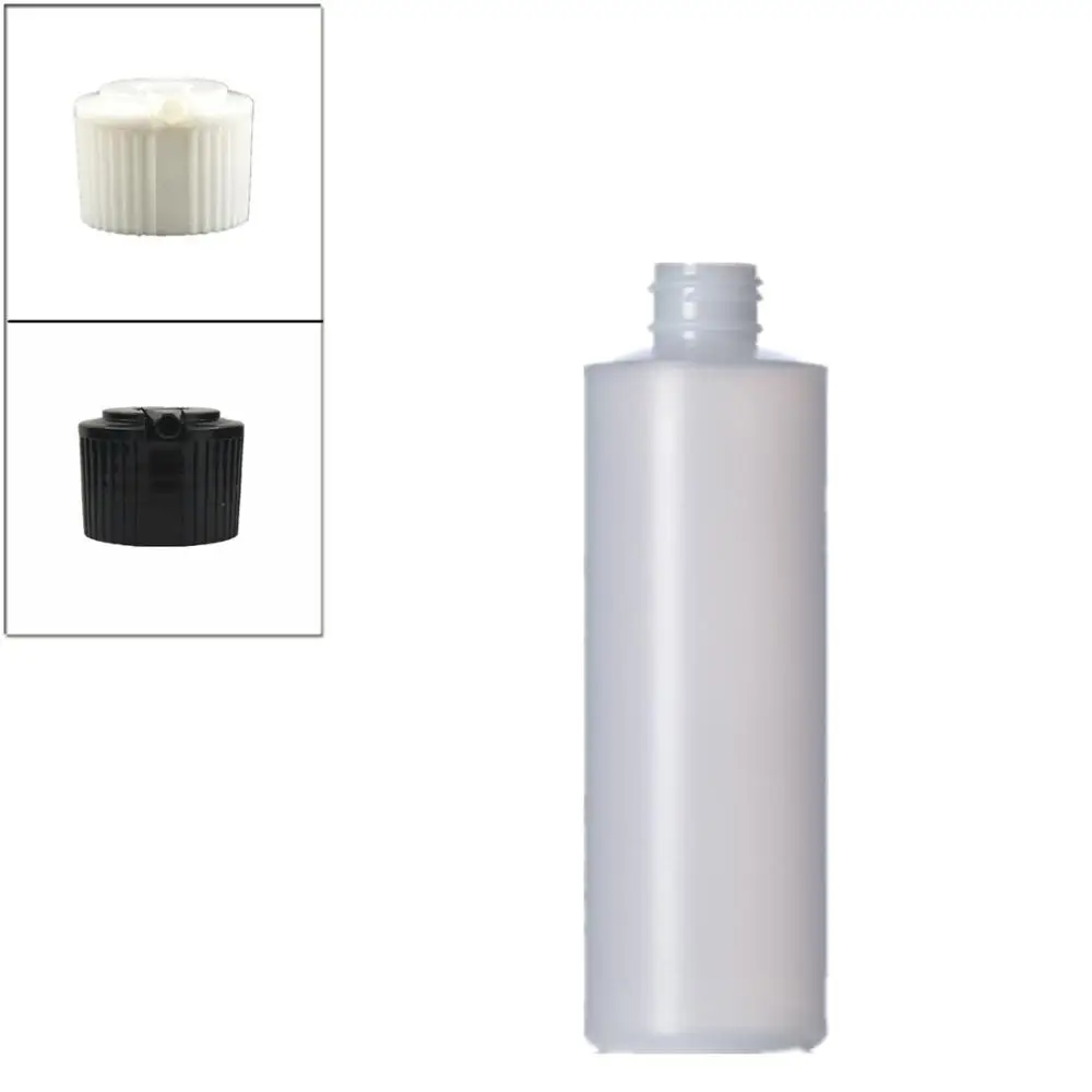 250 мл 8 унций пустая пластиковая мягкая бутылка натуральный-цветные ПНД цилиндр