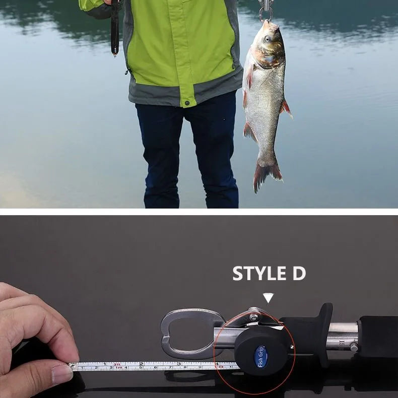 Stainless Steel Fishing Gripper With weighing and ruler Fish  Grip Lip Clamp Grabber Fishing Plier Fishing Tackle  Accessoryer images - 6