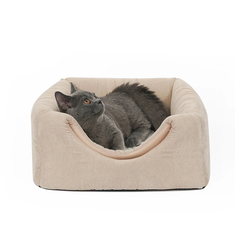 

Foldable Cat Beds Pet Sleeping Soft Rest Sofa Collapsible Small Dogs Nest Puppy Kitten Four Seasons Use Sleep House Cats Nest