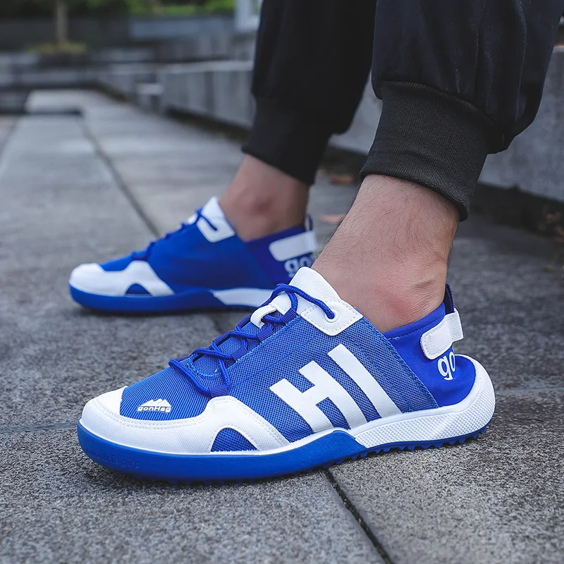 

Men Breathable Golf Sneakers Breathable Golfing Shoes Summer Mesh Outdoor Sport Golfer Sneakers Comfortable Grass Walking Shoes