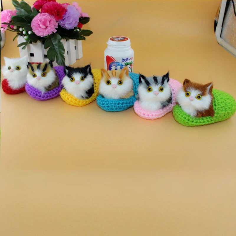 1 шт. милые тапочки для сна или сидения с изображением котенка-мяу забавная