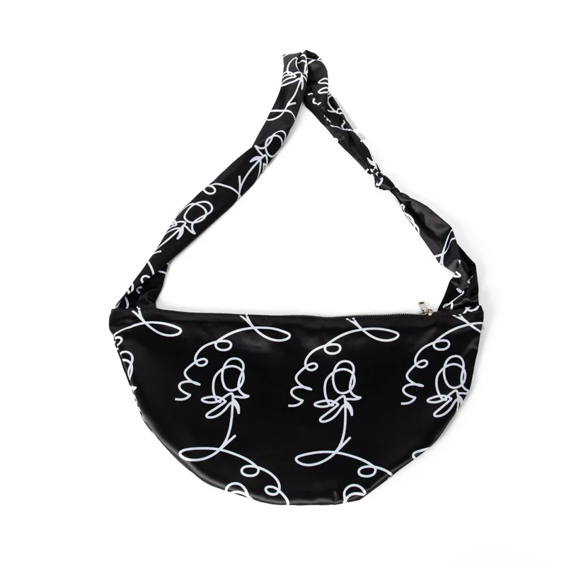 

Women's Bag 2020 Printed Polyester Ladies Shoulder Bag Chest Bag Creative Niche Leisure Women's Bag