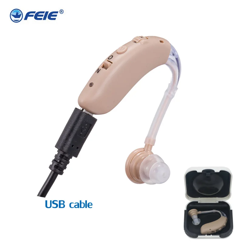 

S-25 Hearing Aid Rechargeable Hearing Device Behind Ear Hearing Aids for The Elderly Audifonos Sound Amplifier for Deafness