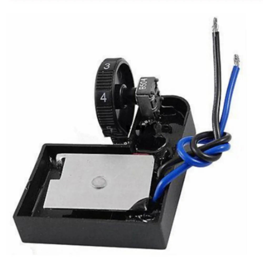 Переключатель контроля скорости черный красный для электрической полировальной