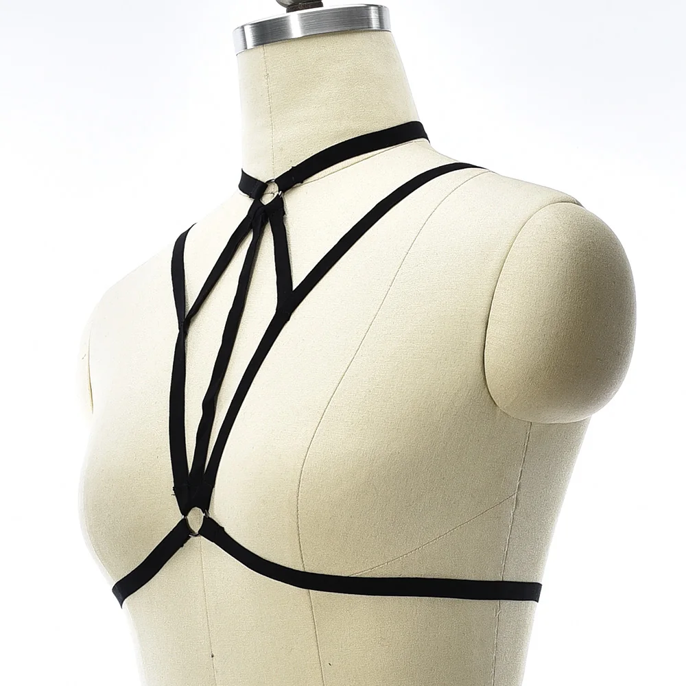 Женский бюстгальтер с открытой грудью женский ремень-портупея Модный в стиле