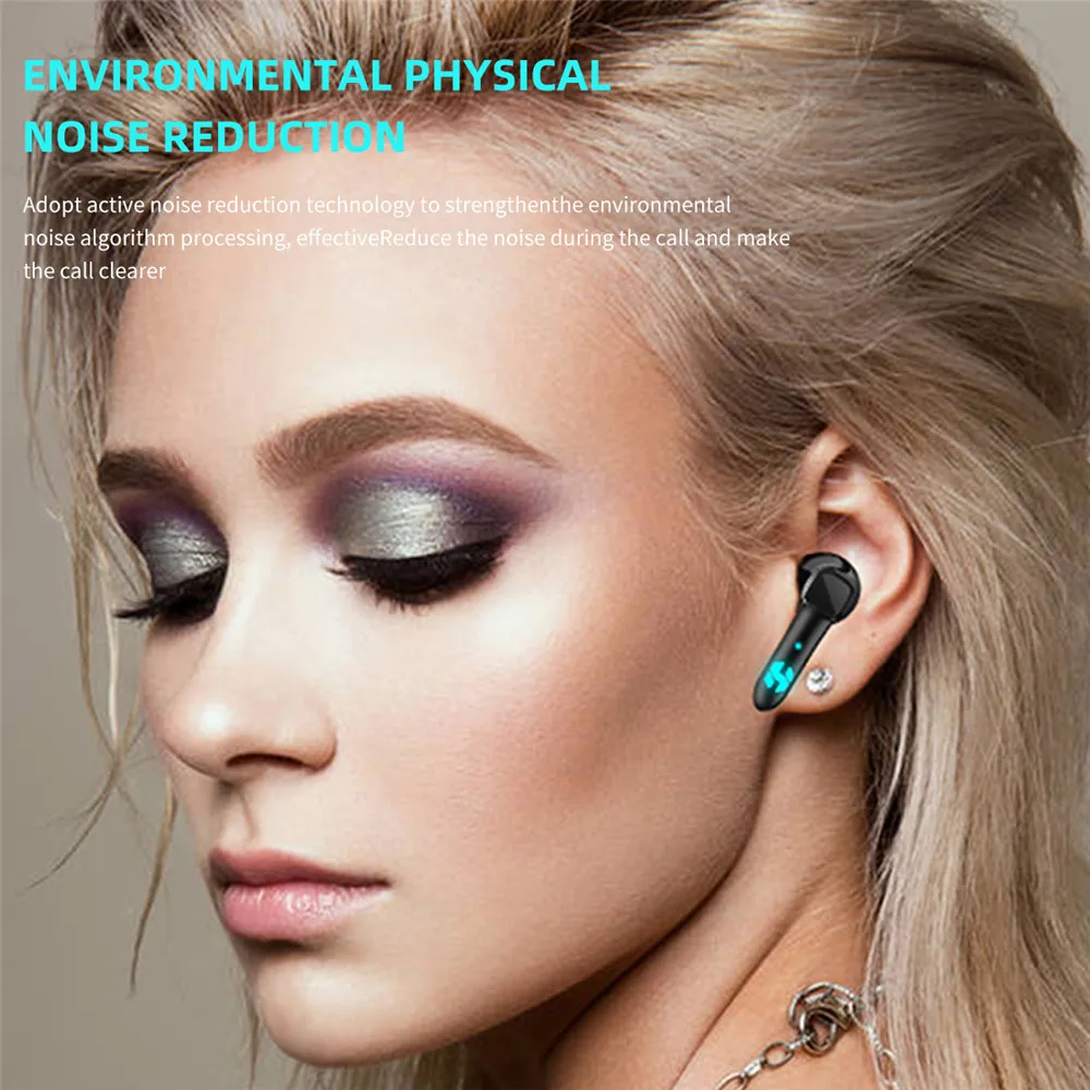 

Gaming Headsets No Delay TWS Bluetooth Earphones Touch Control Wireless Headphones Noise Cancelling Earbuds With Microphones