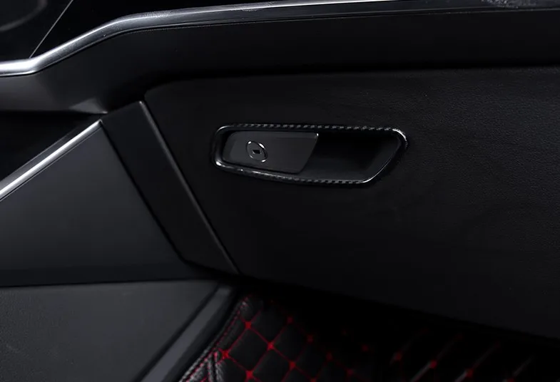 Для Audi A6 2019 C8 автомобильный Стайлинг ящик для хранения перчаток крышка ручки