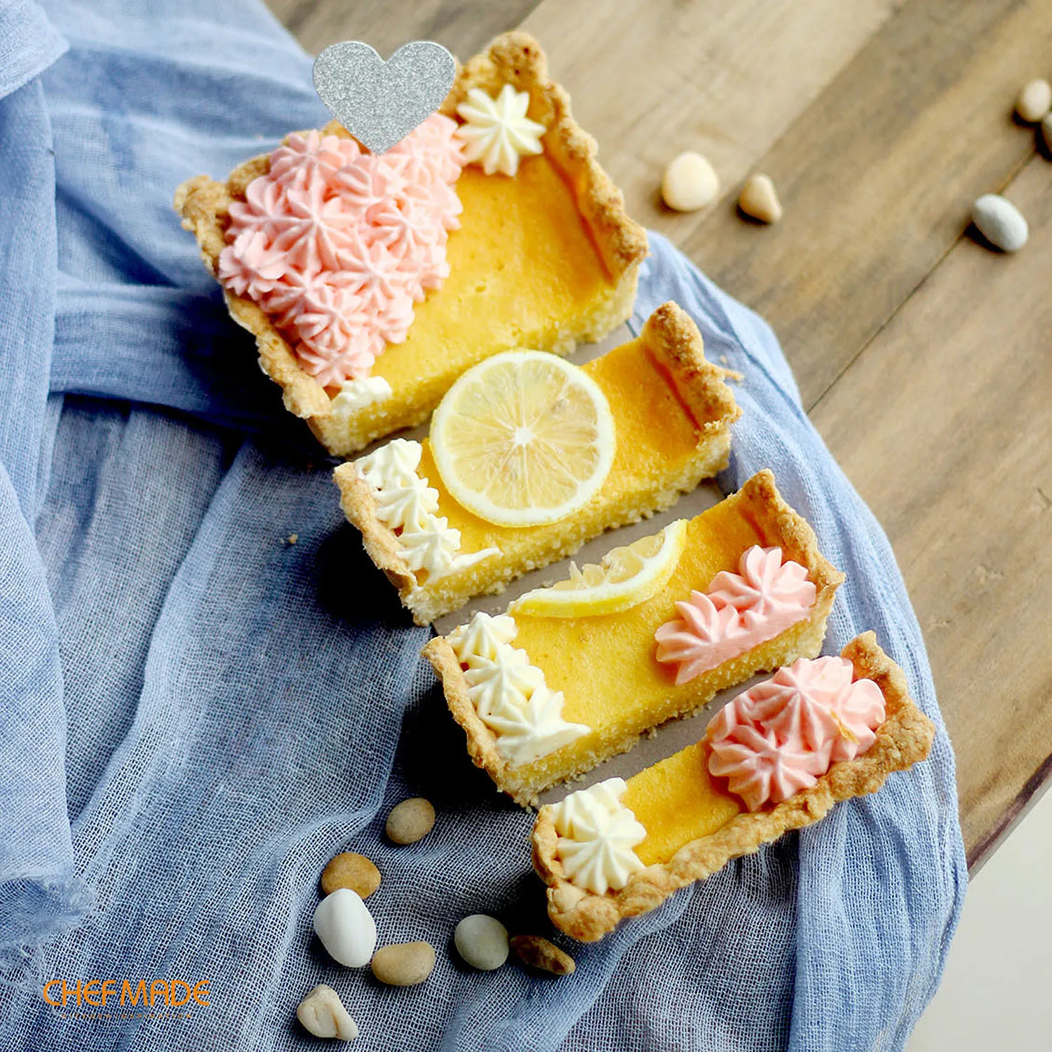 CHEFMADE 7 дюймовый тартов со съемным дном с антипригарным покрытием прямоугольник