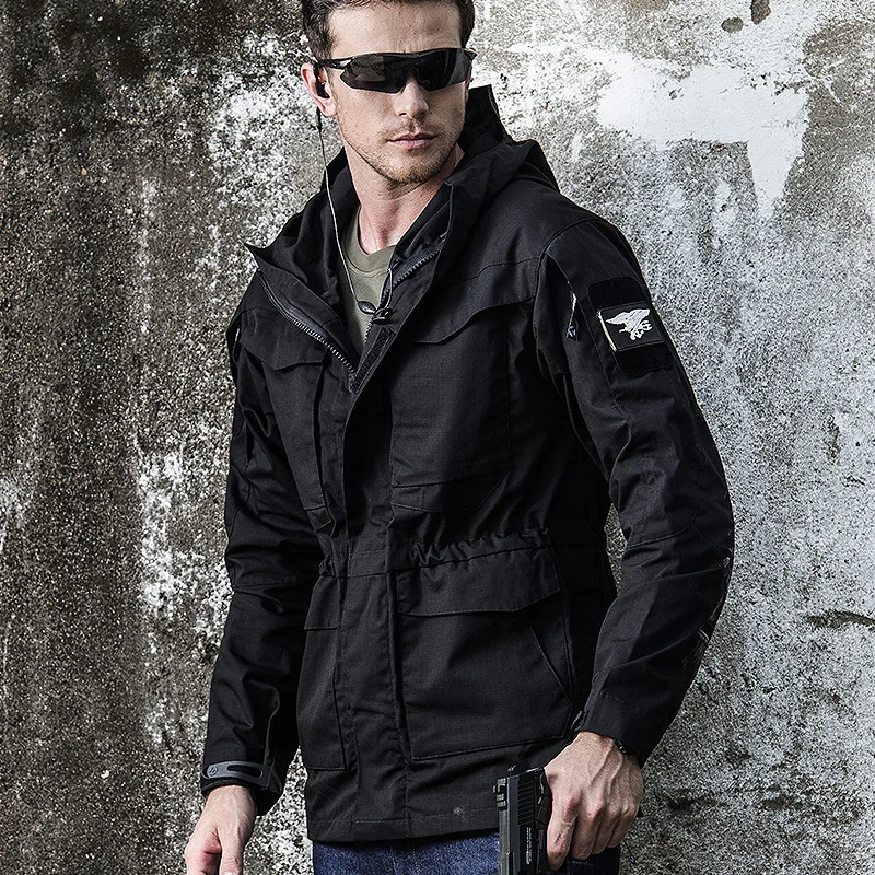 

medium men's outdoor tactical windbreaker coat and long leisure windbreaker