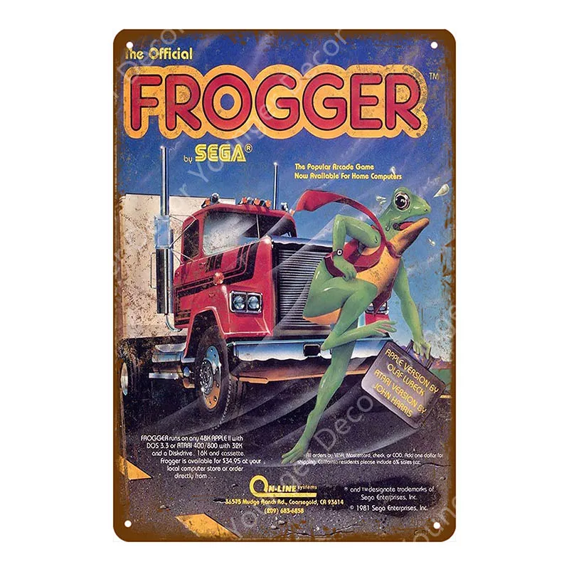YD6353EI Классическая видео игра ET плакат игровой металлический оловянный знак для детской комнаты игровой центр домашний декор винтажная геймерская доска YI-099 - Цвет: YD6353EI