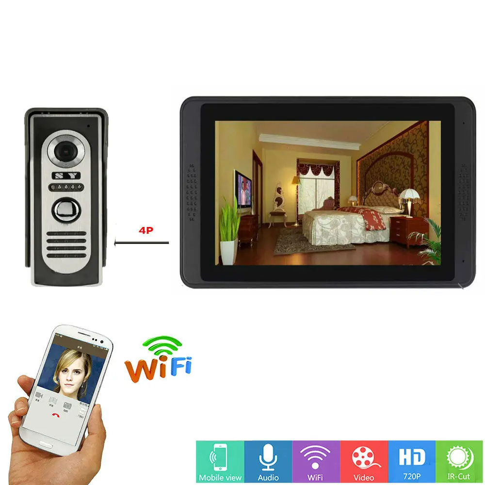 Система видеонаблюдения SmartYIBA видеодомофон с разрешением 7 дюймов хранилище до 64