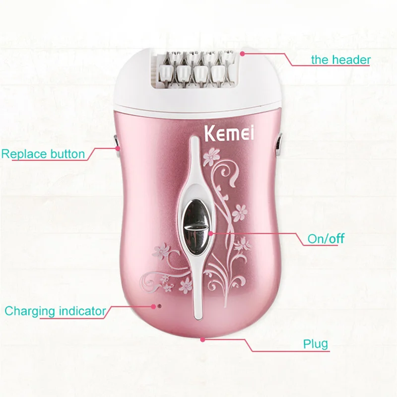 Перезаряжаемый женский эпилятор 3 в 1 электрический для удаления волос женщин
