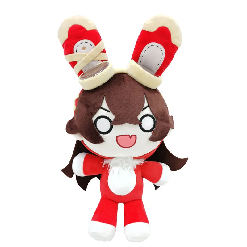 

New 42cm Game Genshin Impact Pillow Lovely Amber Baron Bunny Doll Kawaii Cosplay Accessories Props Soft Toy