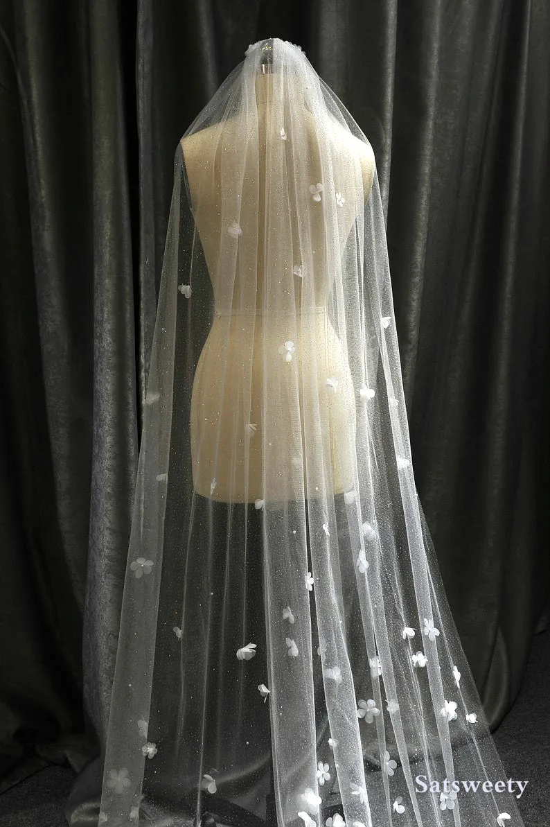Высококачественная блестящая фатиновая женская свадебная фата для невесты