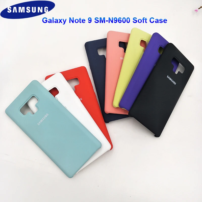 Чехол из жидкого силикона для Samsung Galaxy Note 9 N960 N960F N9600 задняя Противоударная