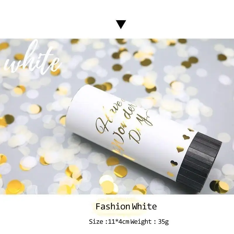 Ca&ntilde;ones de confeti de mano, suministros para fiesta de graduaci&oacute;n y boda, Streamers de boda con aire comprimido, 10 piezas-2