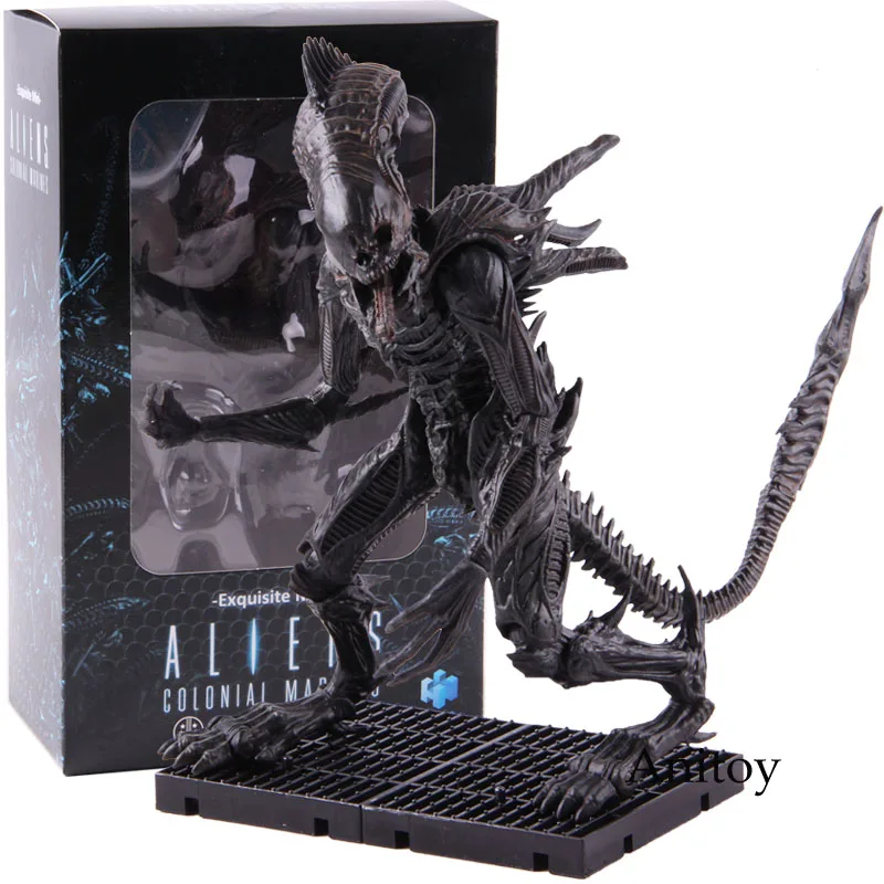 with colorful box Hiya Toys изысканные мини-инопланетяне Colonial Marines Xenomorph Raven 1/18 ПВХ Xenomorph Alien фигурка Коллекционная модель игрушки - Цвет: with colorful box
