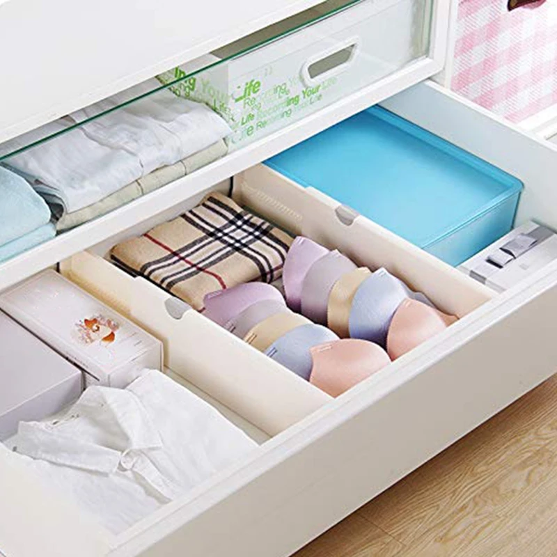 Dresser Drawer Organizers Expandable Organizer/Divider - for Bedroom Bathroom Closet Office Kitchen Storage 3 Pa | Мебель