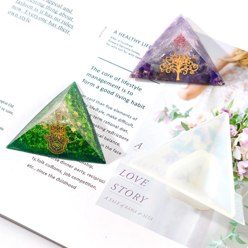 

Pyramid Resin Mold Silicon Pyramid Shape Silicone Mold Trigone DIY Silicone Mold Pyramid Resin Silicon Mold Craft Tools