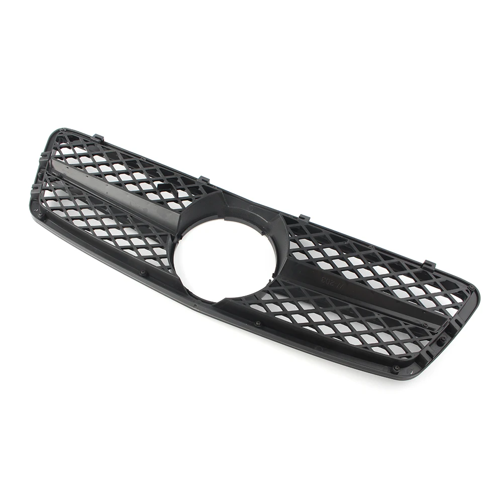 AMG Styling Car Front Grille Upper Grill For Mercedes-Benz C-Class W203 C280 C320 C240 C200 2000-2006 Sedan Gloss Black ABS | Автомобили и
