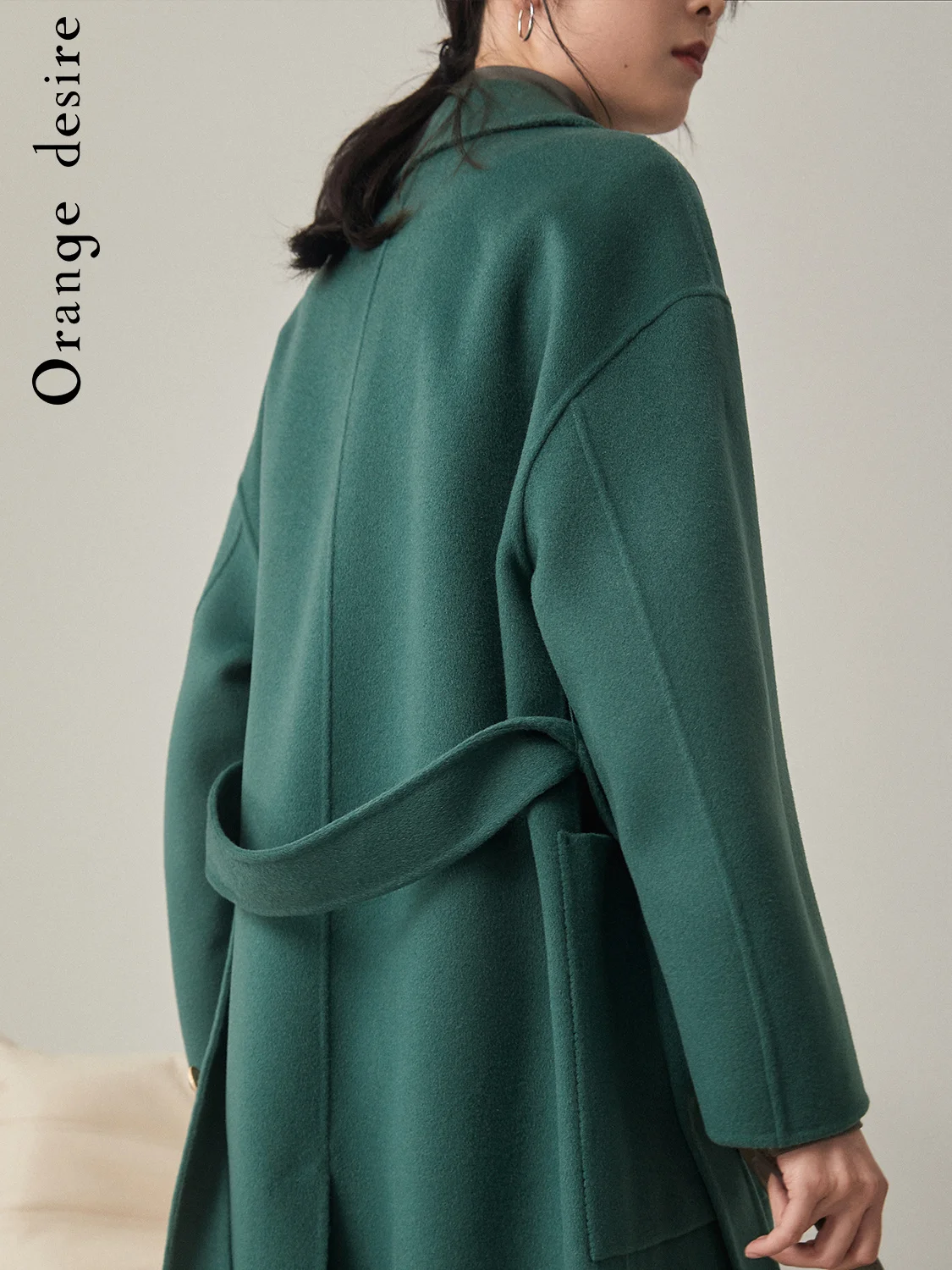 Пальто шерстяное женское однобортное осень 2021 | Женская одежда