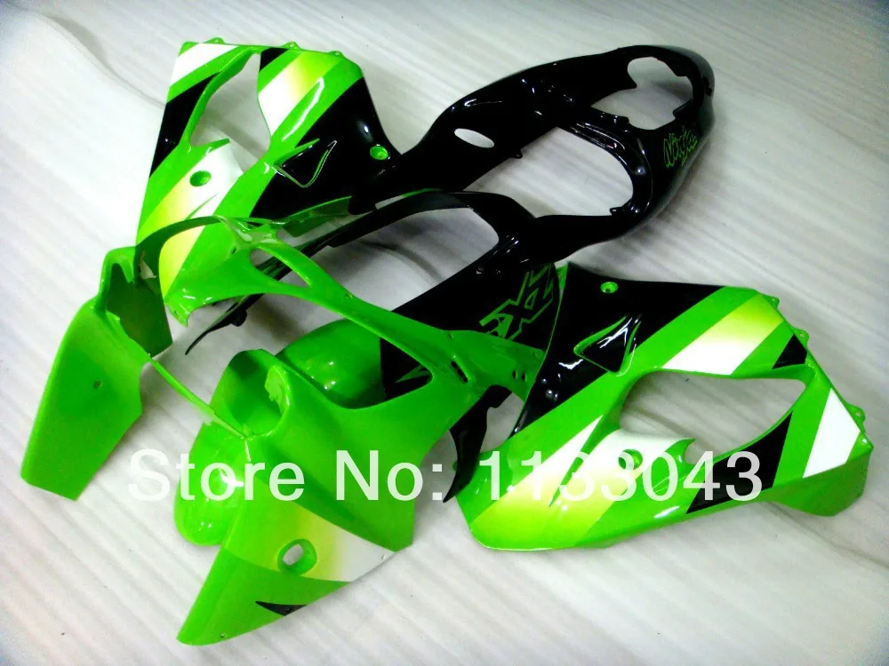 

7gifts+ 100%NEW Green Black Fairing Kit FOR KAWASAKI NINJA ZX9R 00-03 ZX 9R 00 01 02 03 ZX-9R 9 R 2000 2001 2002 2003 Bodywork