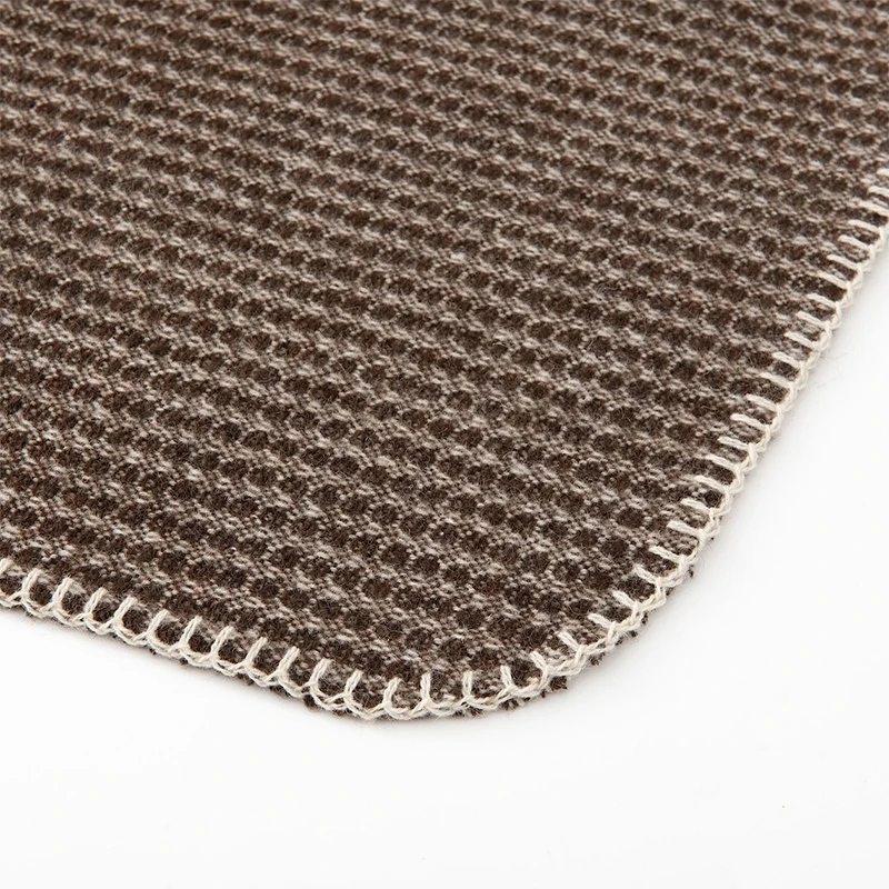 Manta de lana 100% de marca de lujo, funda de sof&aacute; de lana suave, bufanda c&aacute;lida port&aacute;til, chal, colcha a cuadros en la cama, forro polar de punto-2
