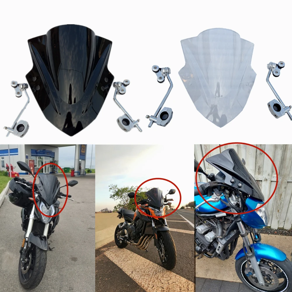 Спойлер на лобовое стекло мотоцикла пузырьковый ветровой экран для Yamaha FZ1 2006-2015