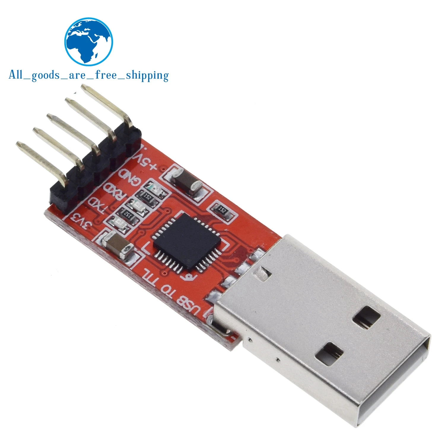 Модуль TZT CP2102 с USB на TTL serial UART STC кабель для загрузки PL2303 улучшенный красный провод