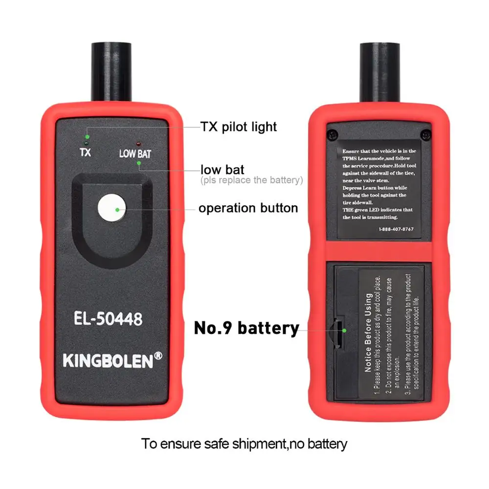 KINGBOLEN EL50448 датчик контроля давления в шинах для GM Opel EL50449 электронный Tpms сброс OBD