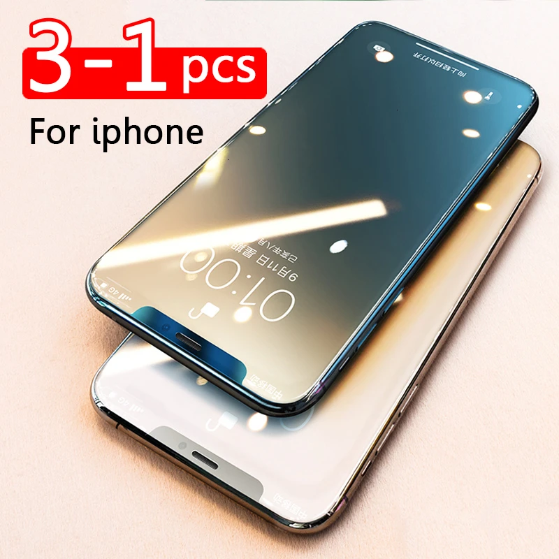 4 шт. изогнутое защитное стекло с полным покрытием для iPhone 7 8 6S Plus закаленное