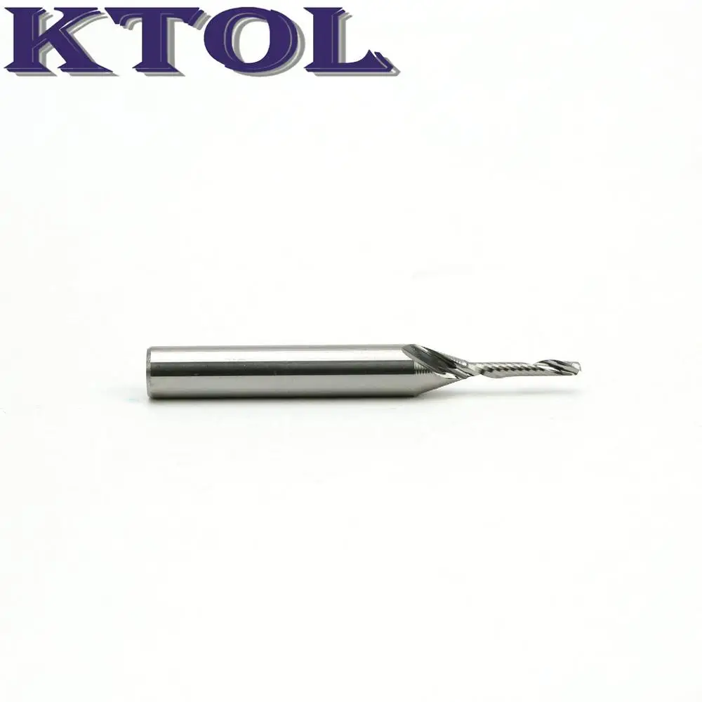 1 флейта спиральная для резки древесины акрила набор фрез из твердосплавных 6*2*12