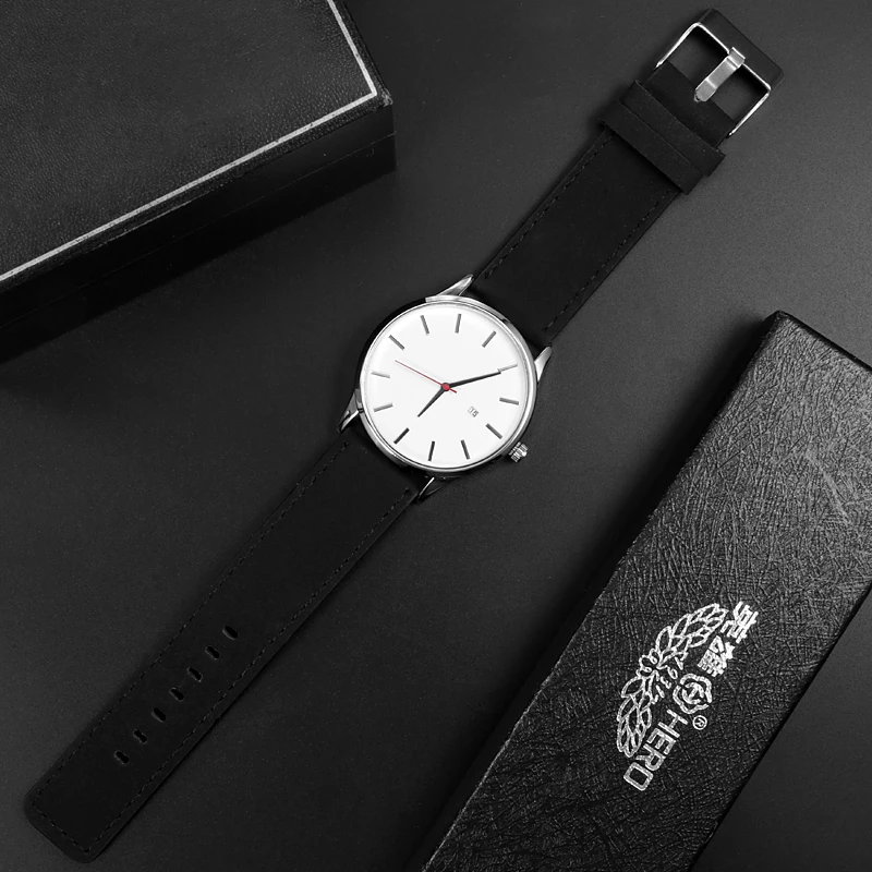 

Men's Watches Fashion Leather Quartz Watch Men Casual Sports Male erkek kol saati Wristwatch