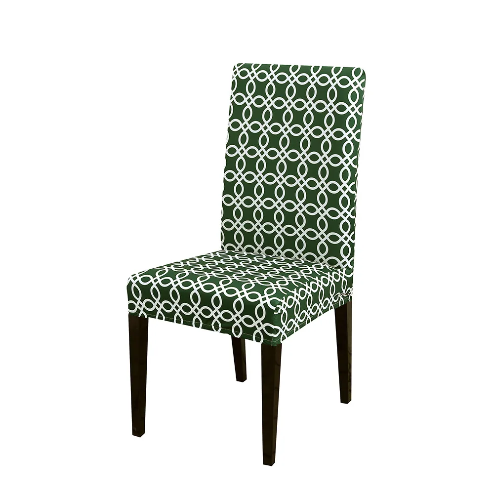 013 Эластичный чехол на стул для компьютера, столовой, кухни, офиса, красочные чехлы на стулья с принтом, спандекс, чехол на сиденье для свадьбы - Цвет: 013