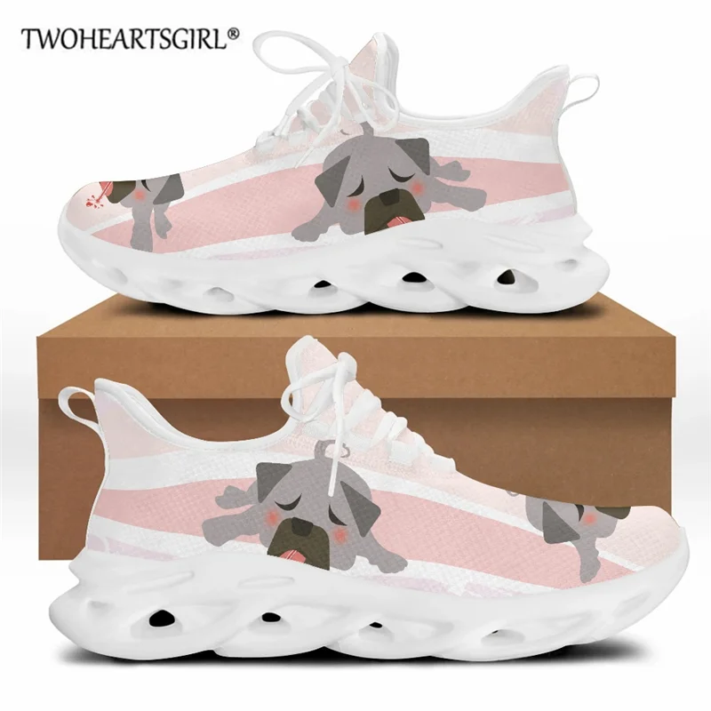 

Twoheartsgir Casual Vet Shoes for Women Animal Dog Cat Print Brand Design Female Sneakers Lightweight Flat Lace Up Footwear