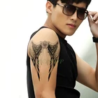 Водостойкая Временная тату-Наклейка Крыло ангела поддельные тату флэш-тату временные тату большой размер боди-арт для женщин мужчин и девочек