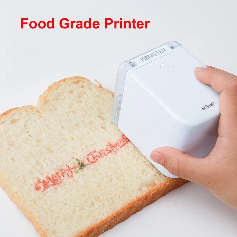 

Mini handheld food printer, portable edible ink, inkjet pen, personalized printing, DIY, bread, coffee, fruit, biscuits