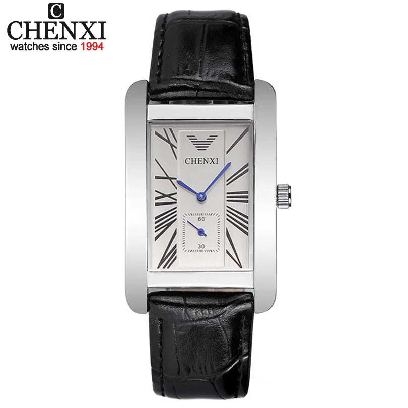 

CHENXI High Quality Men Black Lleather Quartz Movement Male Watches Business Casual Style Watch Men's Clock Gift Wristwatch