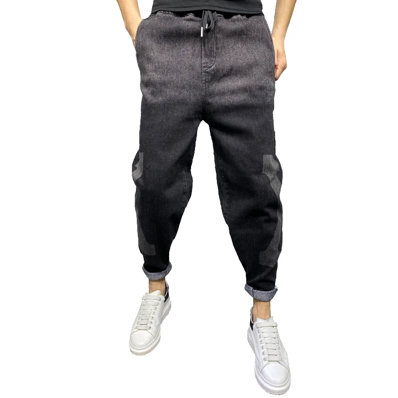 

Men's Fall Winter Harem Pants Casual Joggers Sweatpants Loose Hip Hop Pencil Pants Elastic Waist Streetwear Trousers Plus Size