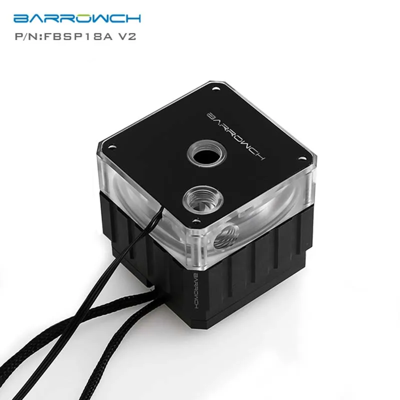 

Barrowch FBSP18A-V2, 18W PWM water cooling pump, LRC 2.0 With Aluminum Radiator Cover, Fully Surrounded Structure