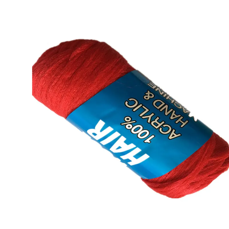light red 5шт бразильская шерстяная пряжа для плетения и сенегальского скручивания Высококачественная шерстяная пряжа для вязанных волос - Цвет: light red